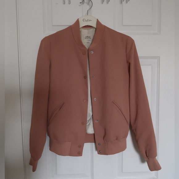 Aritzia Wilfred Poussin Bomber Jacket Size XS - Picture 2 of 6